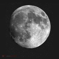 Full Moon Luna Astronomy Space Galaxy Stars Bucket Hat thumb 4