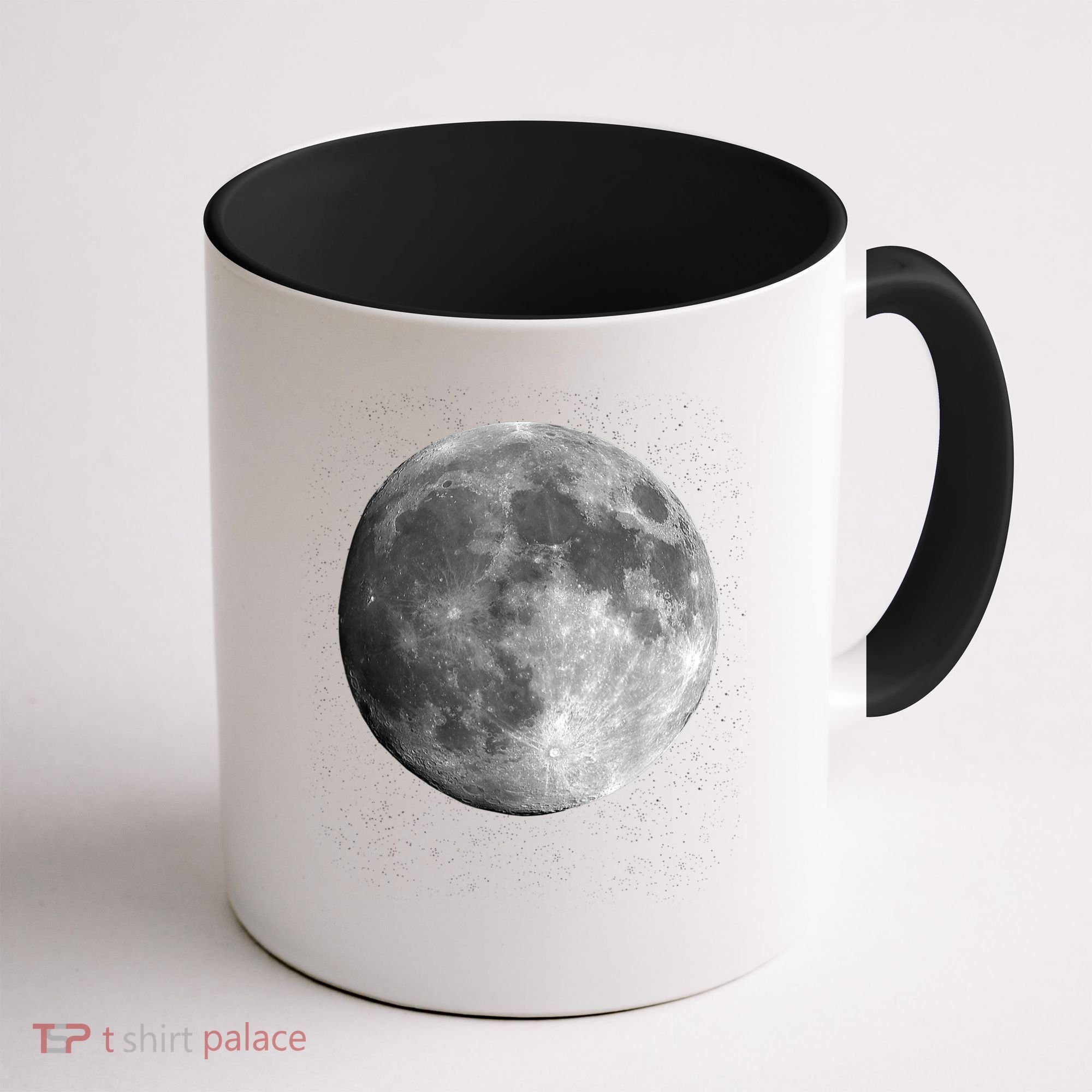 Full Moon Luna Astronomy Space Galaxy Stars Coffee Mug
