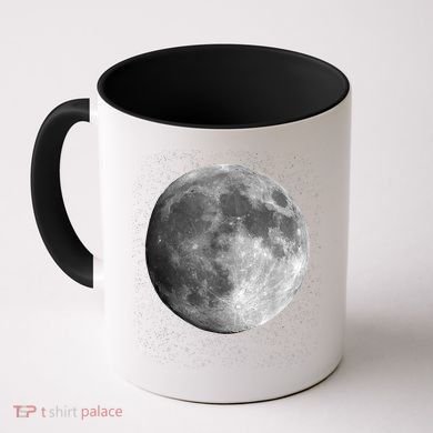 Full Moon Luna Astronomy Space Galaxy Stars Coffee Mug