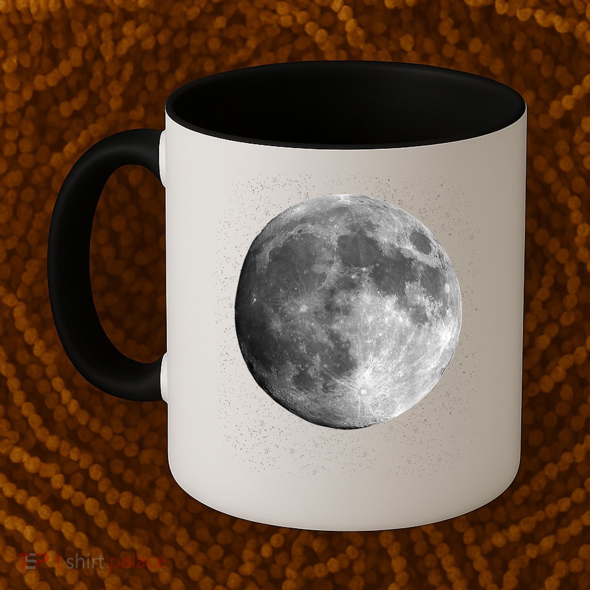 Full Moon Luna Astronomy Space Galaxy Stars Coffee Mug
