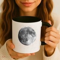 Full Moon Luna Astronomy Space Galaxy Stars Coffee Mug thumb 3