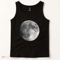 Full Moon Luna Astronomy Space Galaxy Stars Tank Top thumb 2