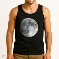 Full Moon Luna Astronomy Space Galaxy Stars Tank Top thumb 3