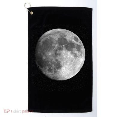 Full Moon Luna Astronomy Space Galaxy Stars Golf Towel