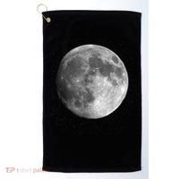 Full Moon Luna Astronomy Space Galaxy Stars Golf Towel thumb 0