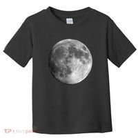 Full Moon Luna Astronomy Space Galaxy Stars Toddler T-Shirt thumb 0
