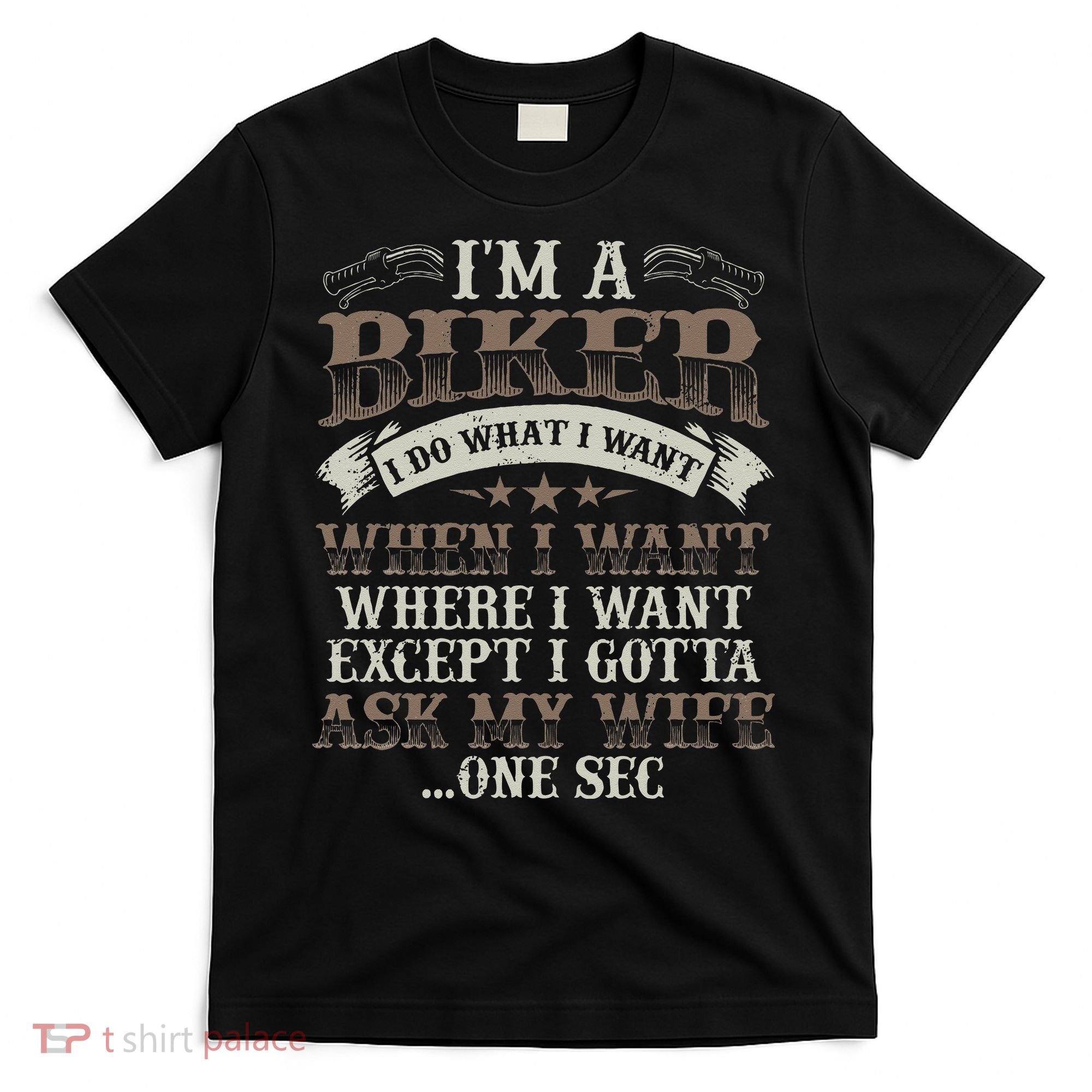 Funny Motorcycle Lover Graphic Husbands Men Motorbike Rider T-Shirt