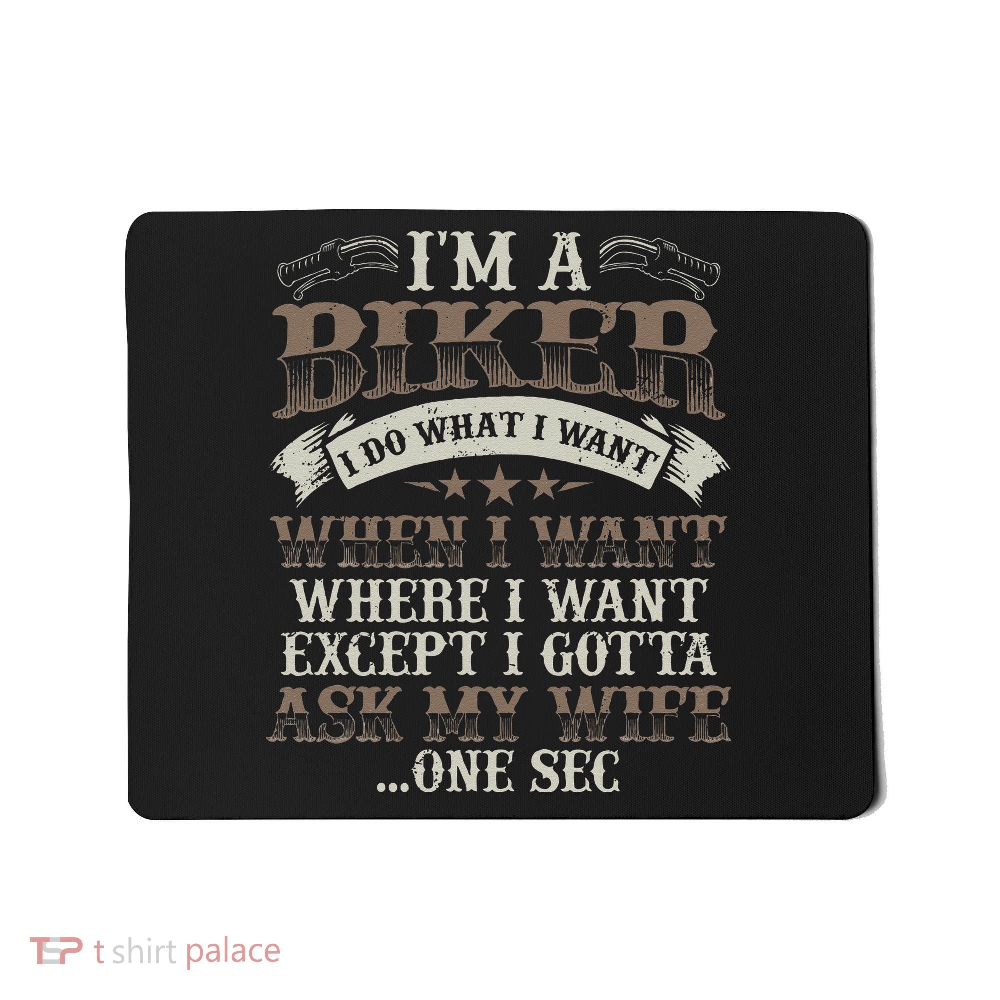 Funny Motorcycle Lover Graphic Husbands Men Motorbike Rider Mousepad