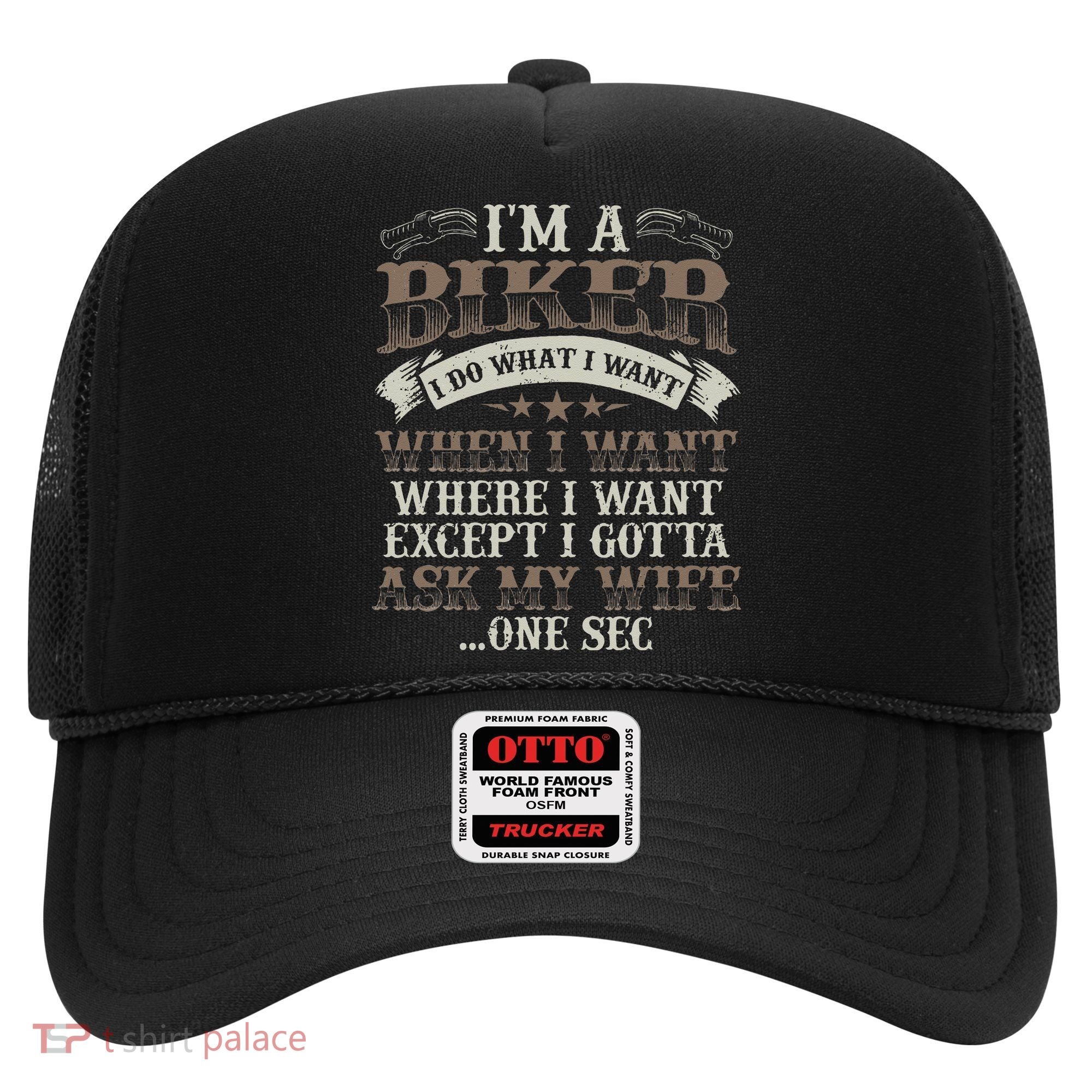Funny Motorcycle Lover Graphic Husbands Men Motorbike Rider Hat