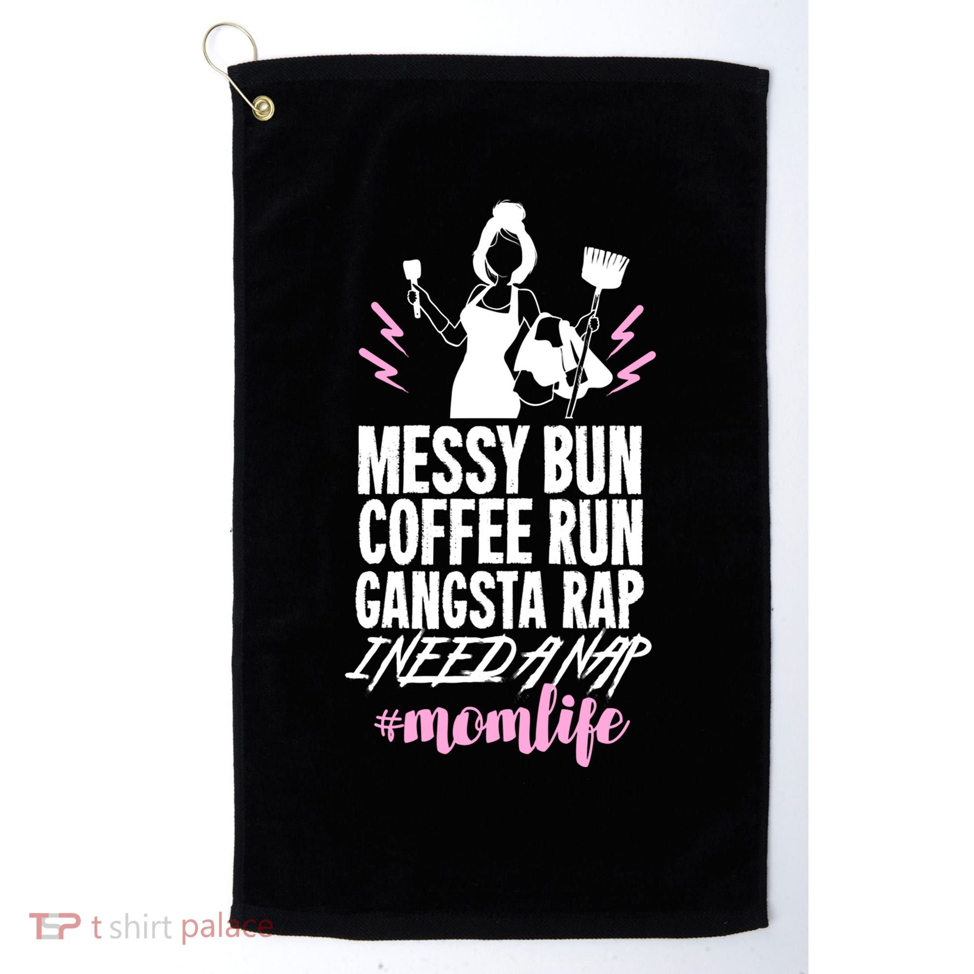 Funny Mom Life Quote Gift For Your Busy Mom Cute Gift Golf Towel