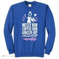 Funny Mom Life Quote Gift For Your Busy Mom Cute Gift Sweatshirt thumb 0