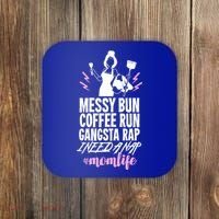 Funny Mom Life Quote Gift For Your Busy Mom Cute Gift Coaster thumb 0