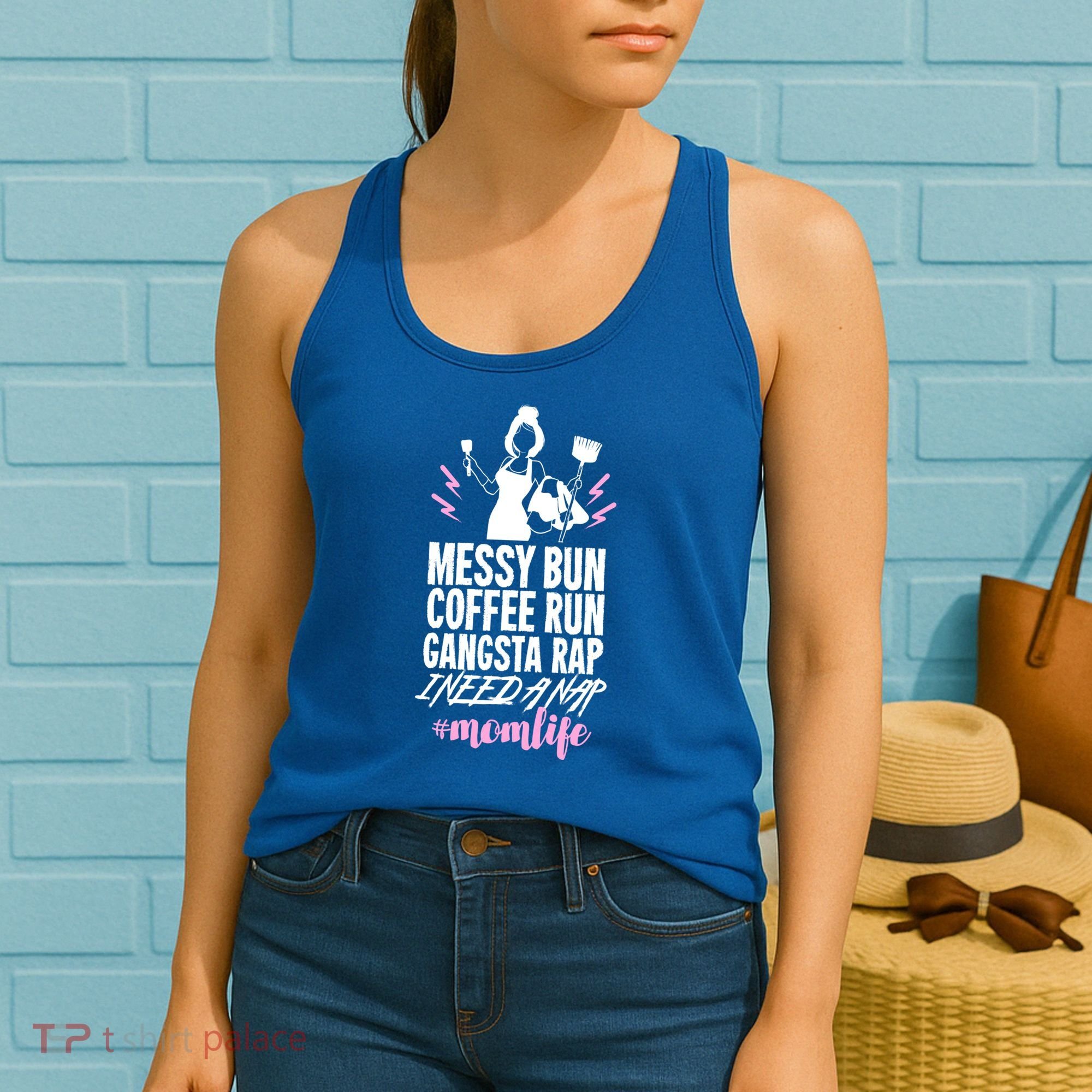 Funny Mom Life Quote Gift For Your Busy Mom Cute Gift Women's Tank Top