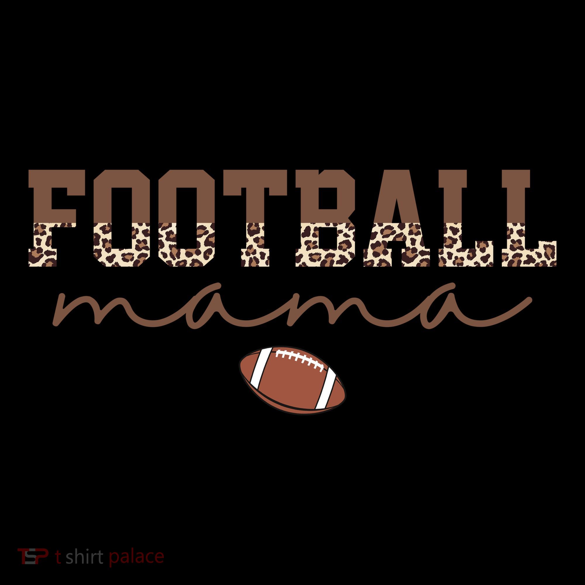 Football Mama Leopard Coaster