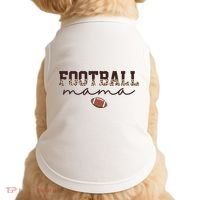 Football Mama Leopard Doggie Tank thumb 0