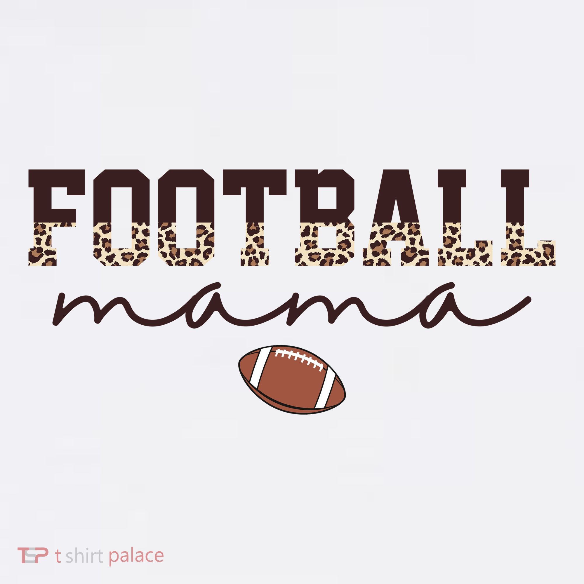 Football Mama Leopard Doggie Tank