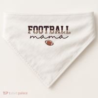 Football Mama Leopard USA-Made Doggie Bandana thumb 0