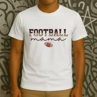 Football Mama Leopard T-Shirt thumb 3
