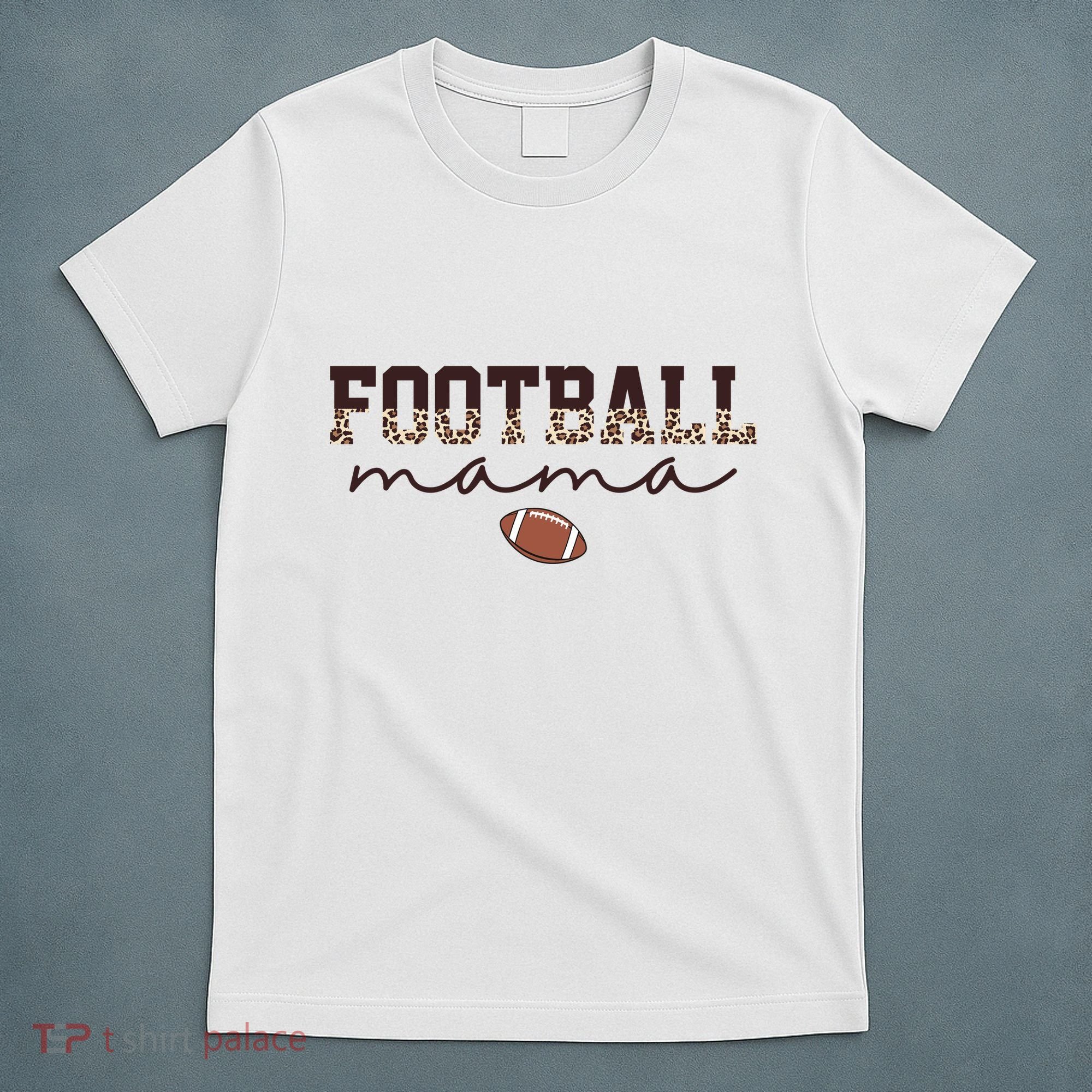 Football Mama Leopard T-Shirt