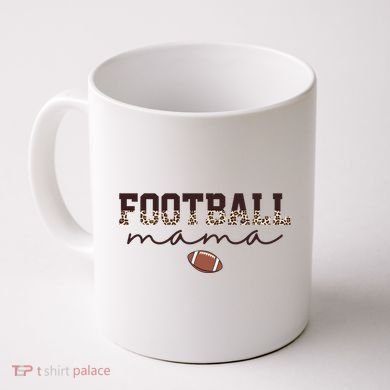 Football Mama Leopard Coffee Mug