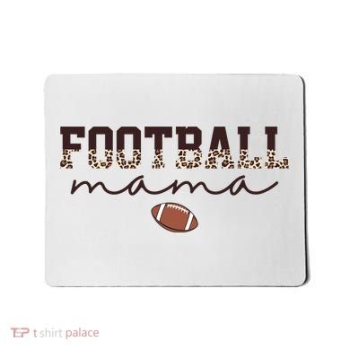 Football Mama Leopard Mousepad