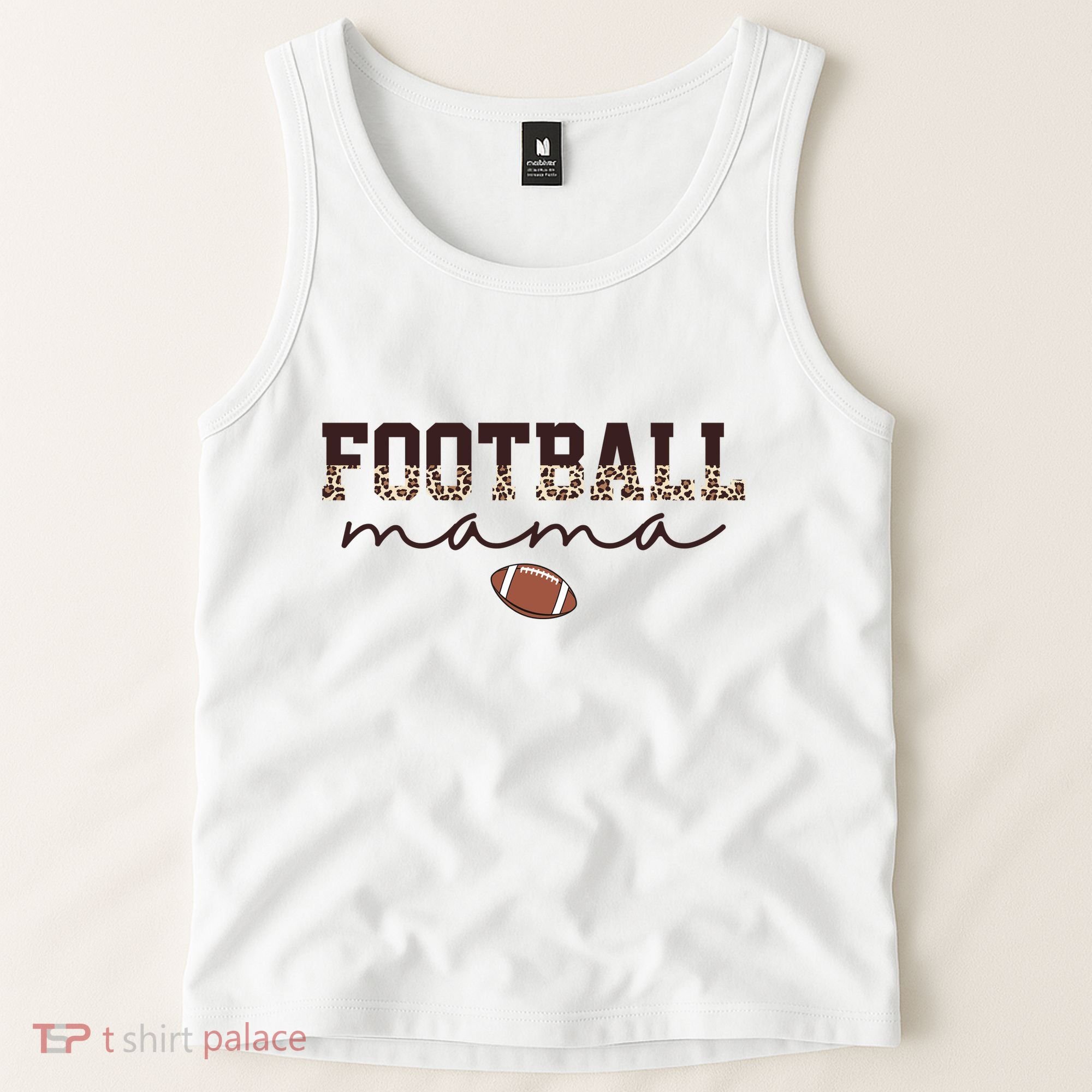Football Mama Leopard Tank Top