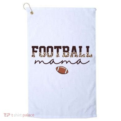 Football Mama Leopard Golf Towel