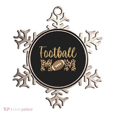 Football Mom Leopard Cute Logo Fan Ornament