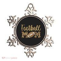 Football Mom Leopard Cute Logo Fan Ornament thumb 0
