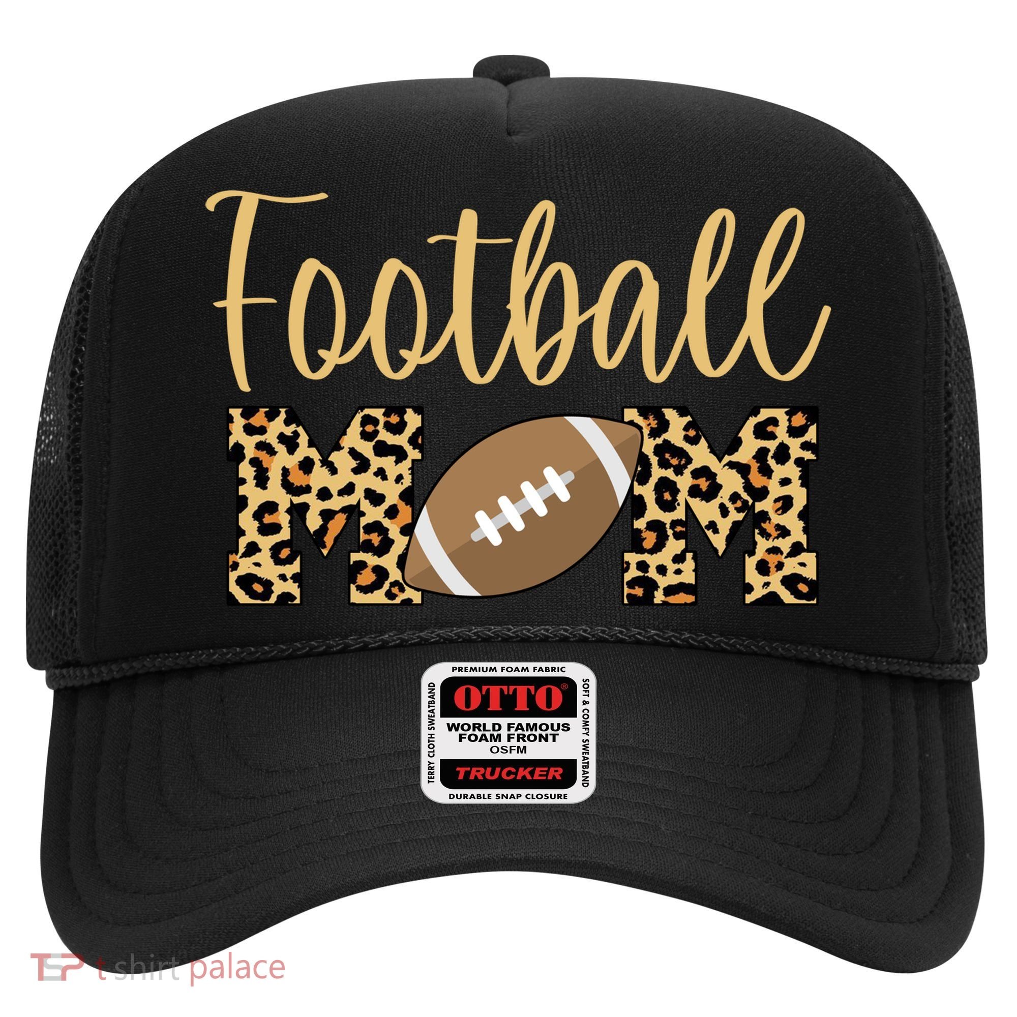 Football Mom Leopard Cute Logo Fan Hat