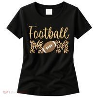 Football Mom Leopard Cute Logo Fan Women's T-Shirt thumb 0