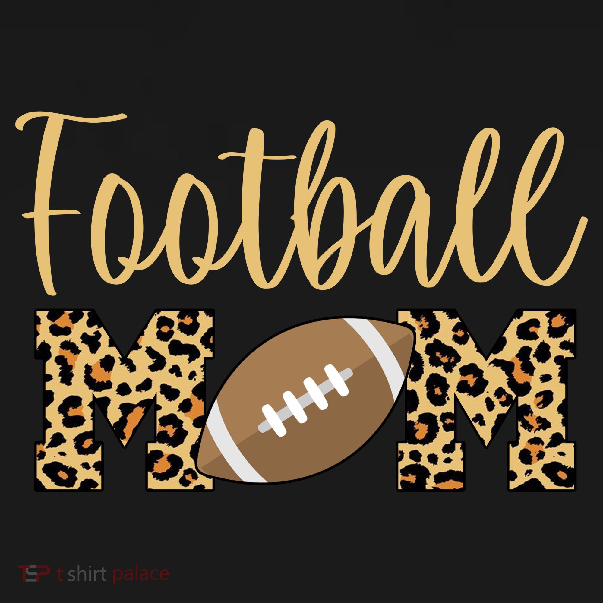 Football Mom Leopard Cute Logo Fan Kids Sweatshirt