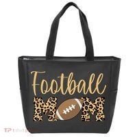 Football Mom Leopard Cute Logo Fan Tote Bag thumb 0