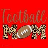 Football Mom Leopard Cute Logo Fan Santa Hat thumb 1