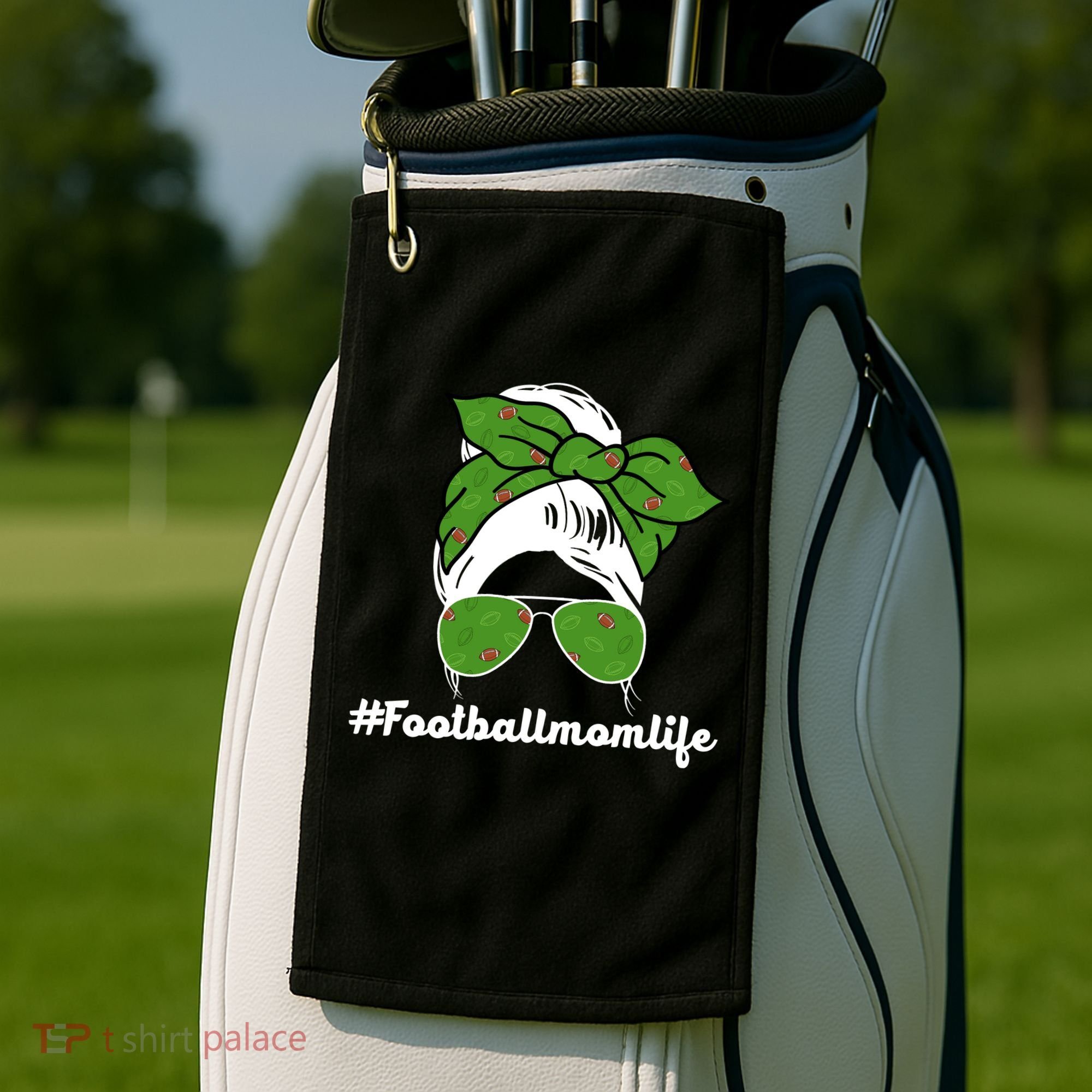 Football Mom Life Golf Towel