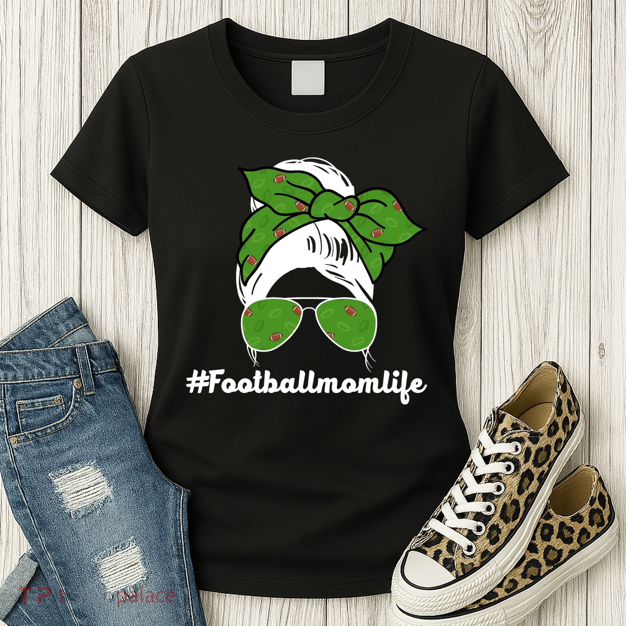 Football Mom Life Women's T-Shirt