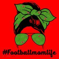 Football Mom Life Santa Hat thumb 1