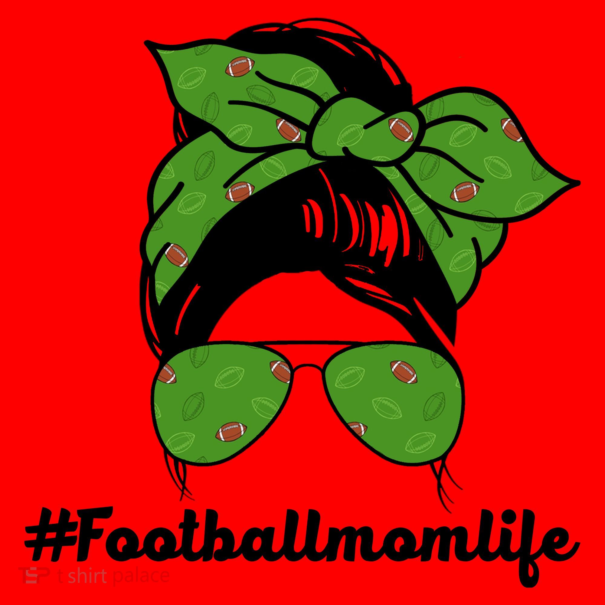 Football Mom Life Santa Hat