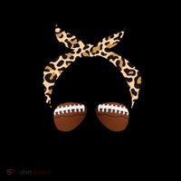 Football Mom Leopard And Messy Bun Coffee Mug thumb 5