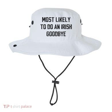 Funny Most Likely To Do An Irish Goodbye Bucket Hat