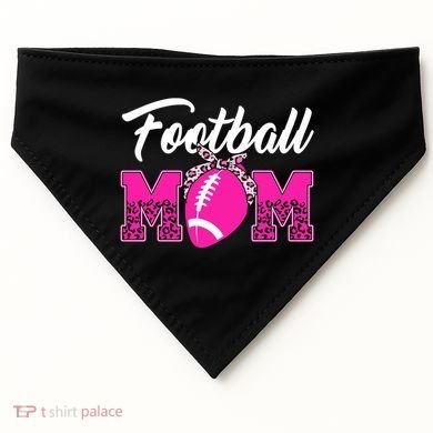 Football Mom Leopard Cute USA-Made Doggie Bandana