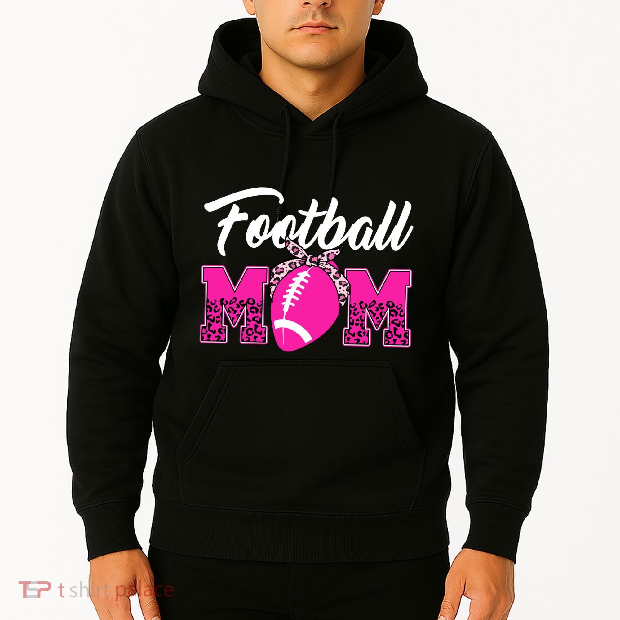 Football Mom Leopard Cute Hoodie