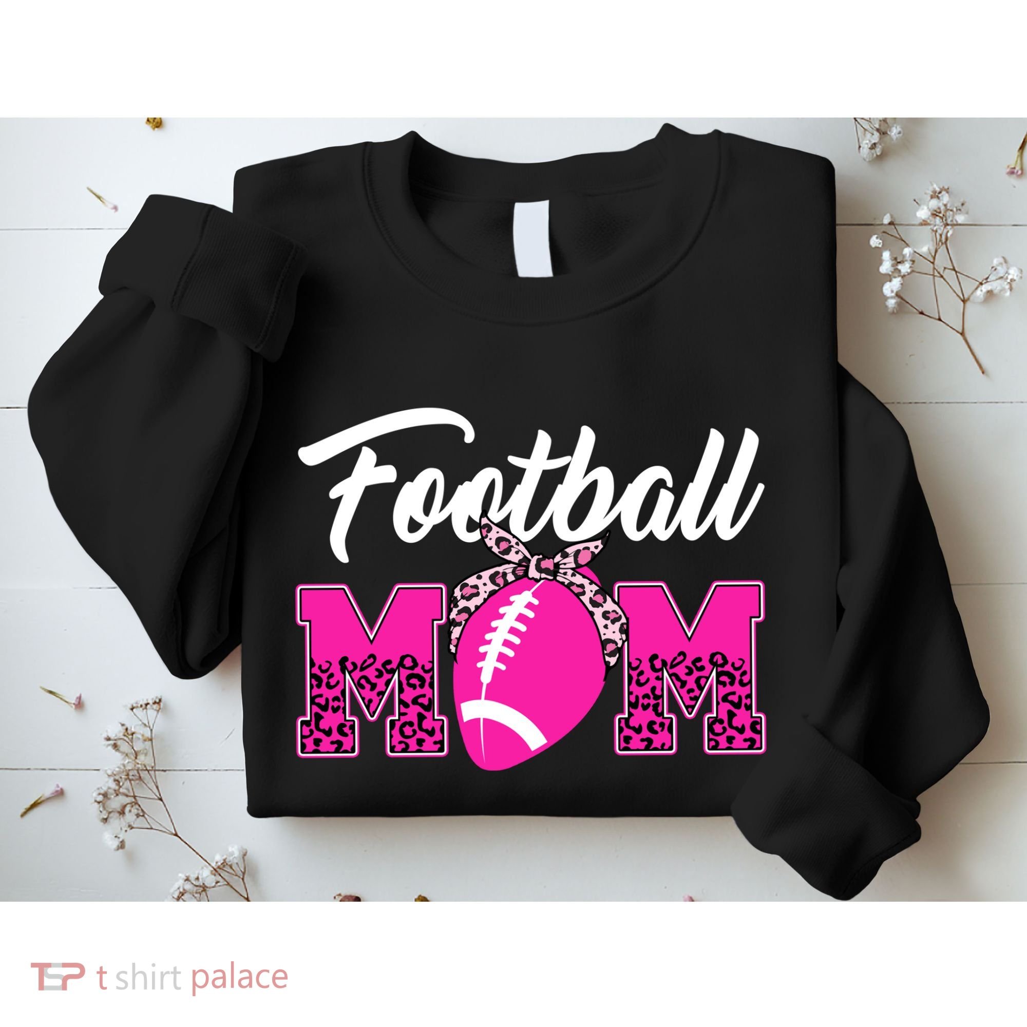 Football Mom Leopard Cute Sweatshirt