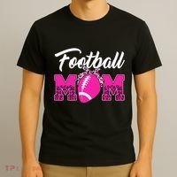 Football Mom Leopard Cute T-Shirt thumb 3