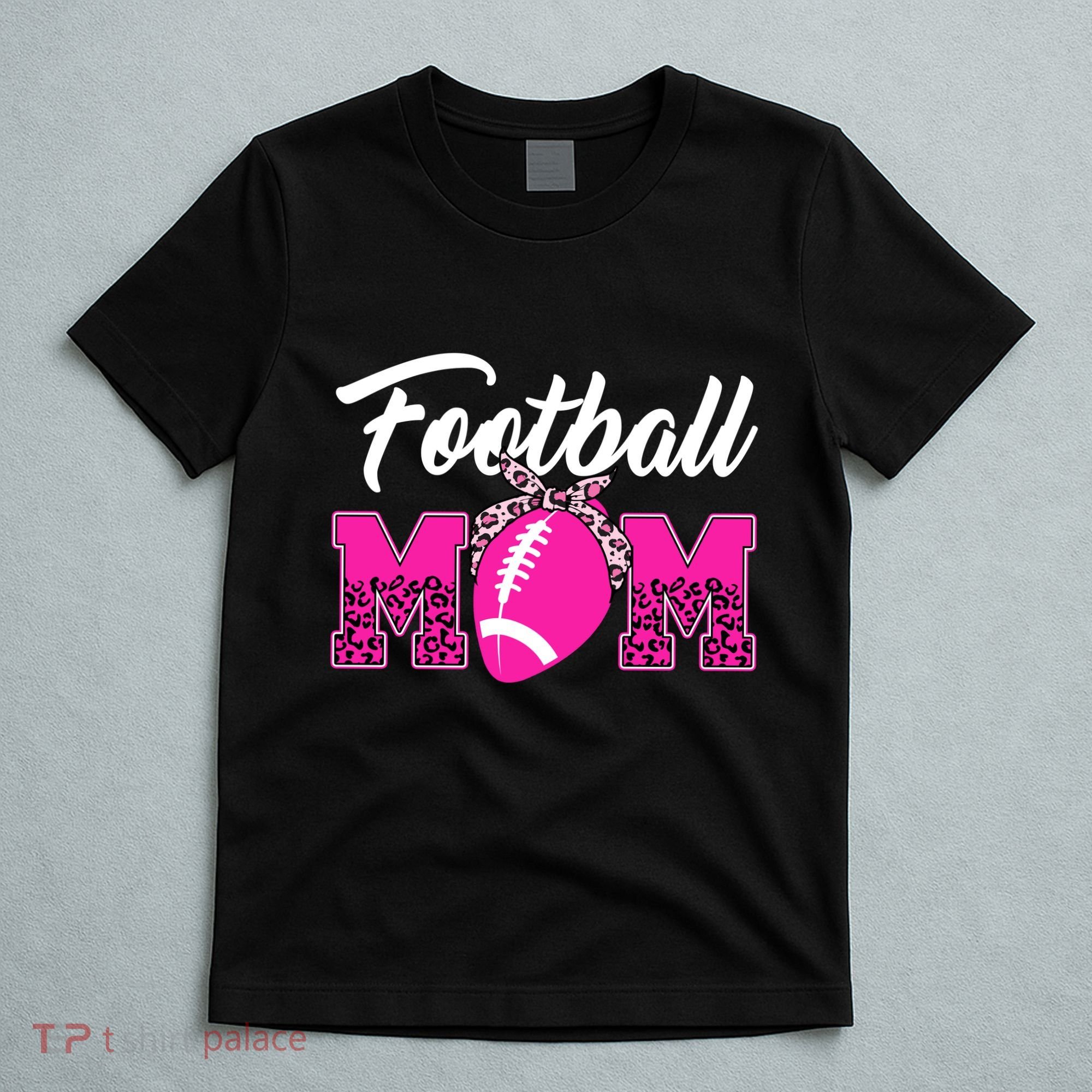Football Mom Leopard Cute T-Shirt