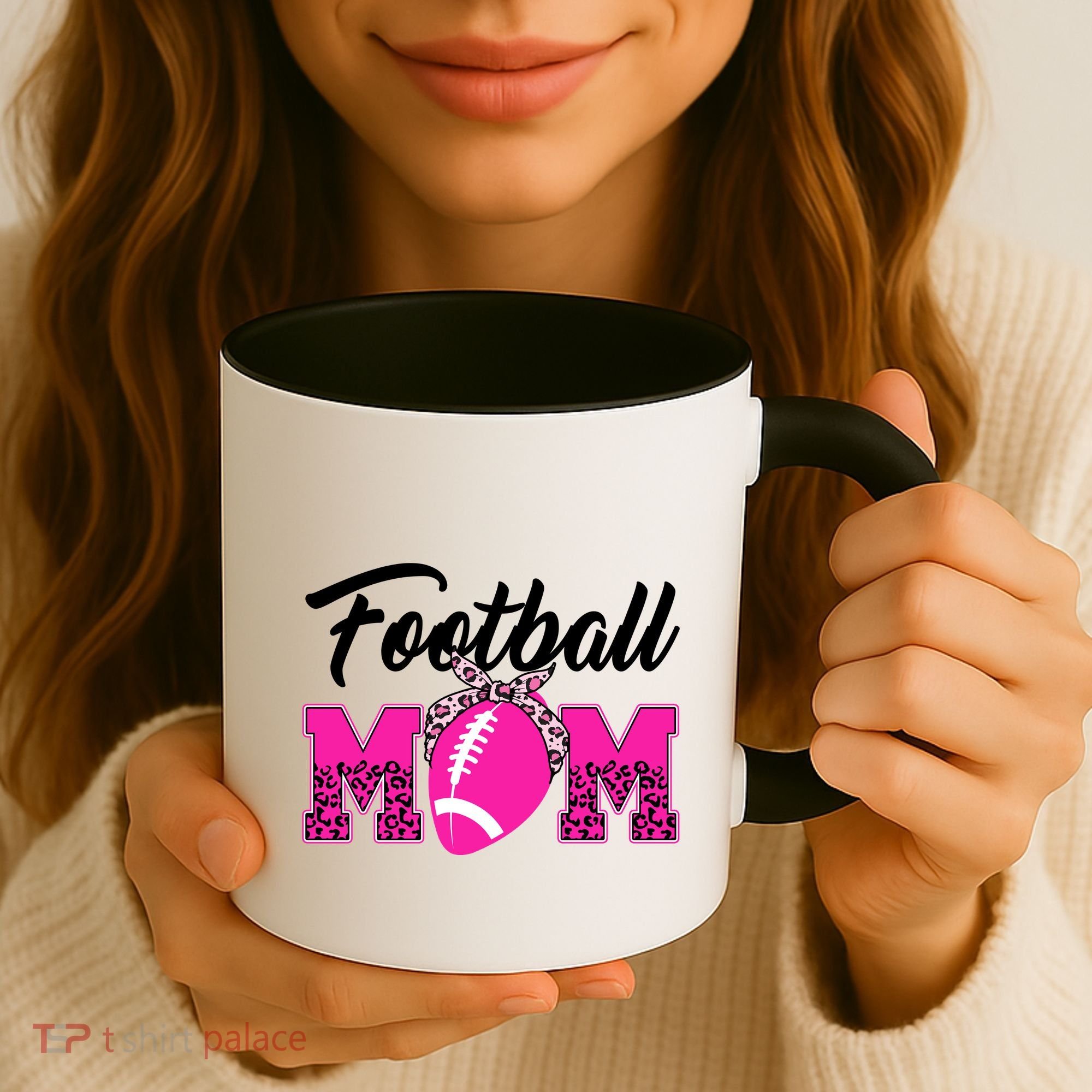 Football Mom Leopard Cute Coffee Mug
