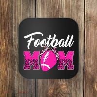 Football Mom Leopard Cute Coaster thumb 0
