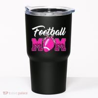 Football Mom Leopard Cute Tumbler thumb 0