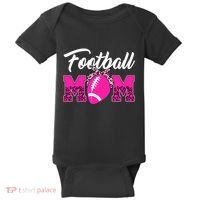 Football Mom Leopard Cute Baby Bodysuit thumb 0