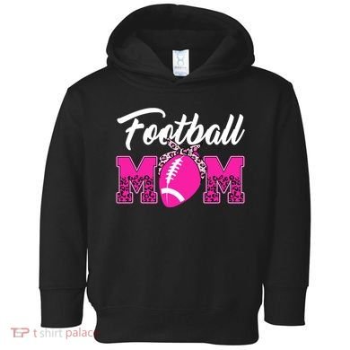 Football Mom Leopard Cute Toddler Hoodie